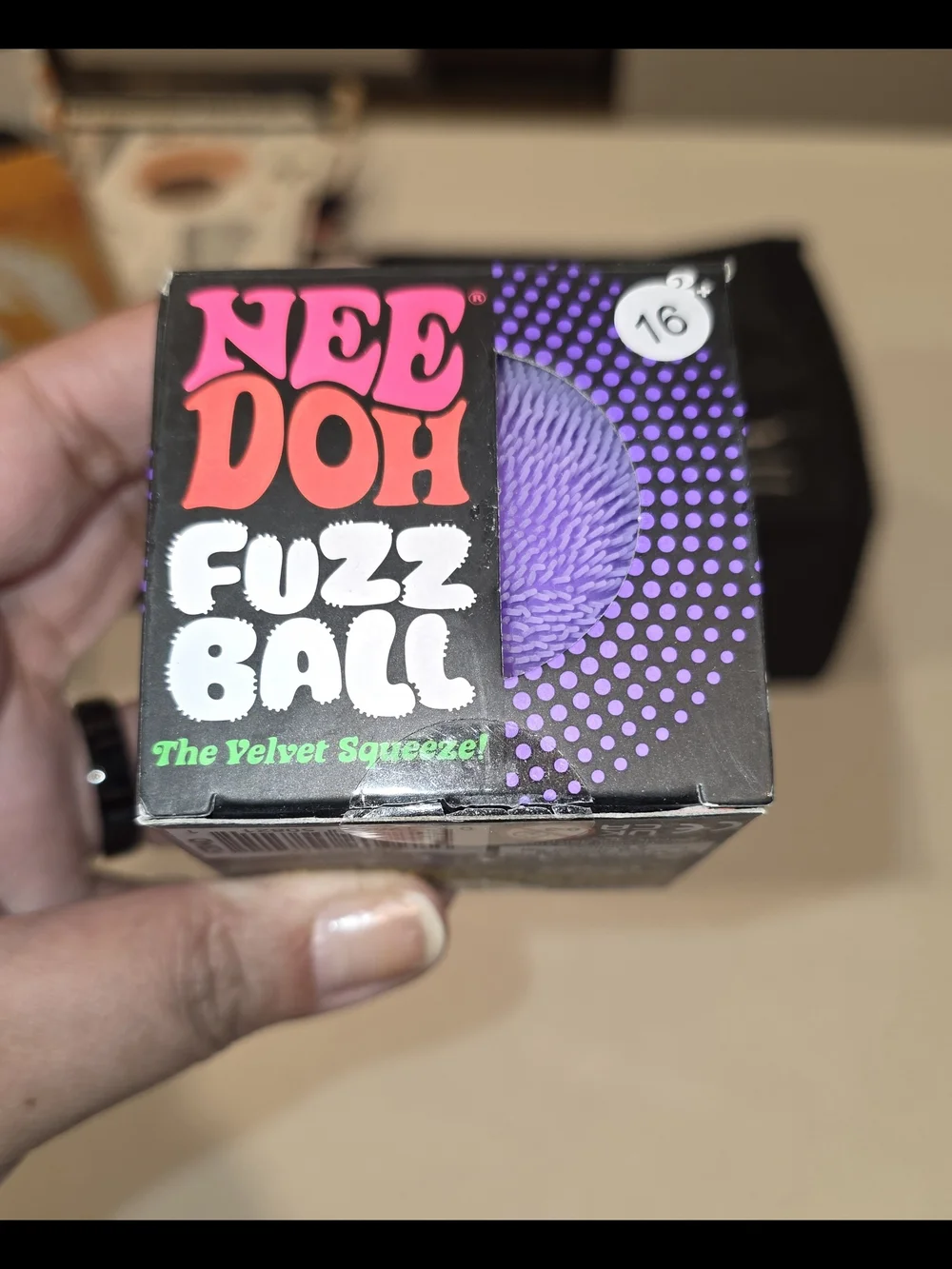 Fuzz Ball Velvet Squeeze - Purple